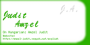 judit amzel business card